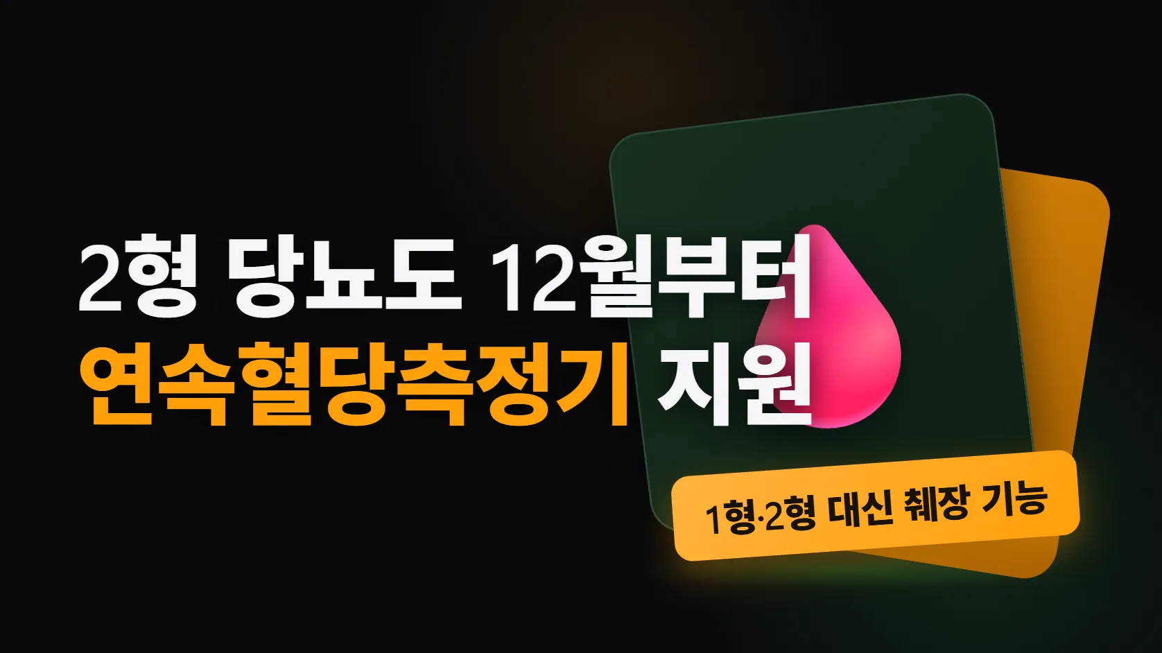 2형 당뇨도 12월부터 연속혈당측정기 지원 — 가르는 기준은 1형·2형이 아니라 췌장 기능이다